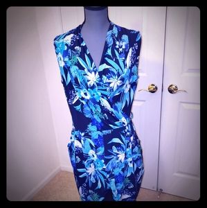 New York & Company Tropical Romper.